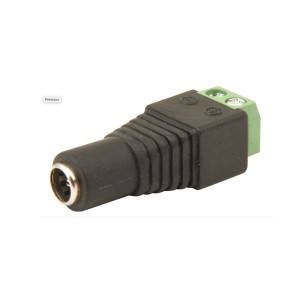 DC Power Socket with Screw Terminals 2.1mm x 5.5mm