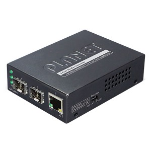 Media Converter 1000BASE-T to 2x 1000BASE-X SFP 10km SM/MM SFP GT-1205A