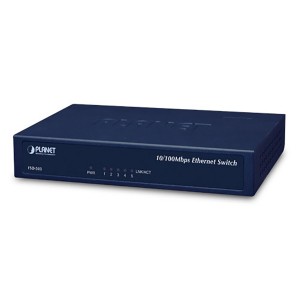 Fast Ethernet Switch Desktop Unmanaged 10/100Mbps 5 Port FSD-503