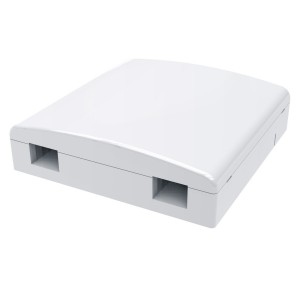 FTTX Fibre Wall Outlet SC or LC Adaptors Supplied Separately White (H)86mm x (W)86mm x (D)26mm