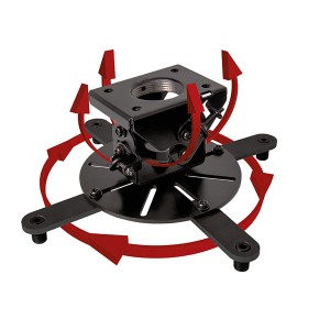 Projector Ceiling Mount BT899XL Tilt & Swivel Extra Large Projectors 25kg +/-13 Degrees 360 Degrees Black