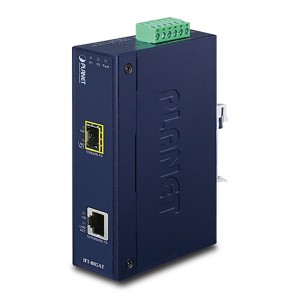 Industrial Media Converter 1000BASE-T to SFP SFP PoE+ (802.3at) IGTP-805AT