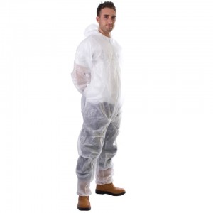 Disposable Coverall XL Non-Woven White