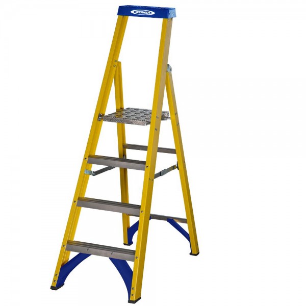Werner 717 Series Fibreglass Step Ladders - Platform