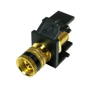 Speaker Keystone Screw Terminal Binding Post Black Black