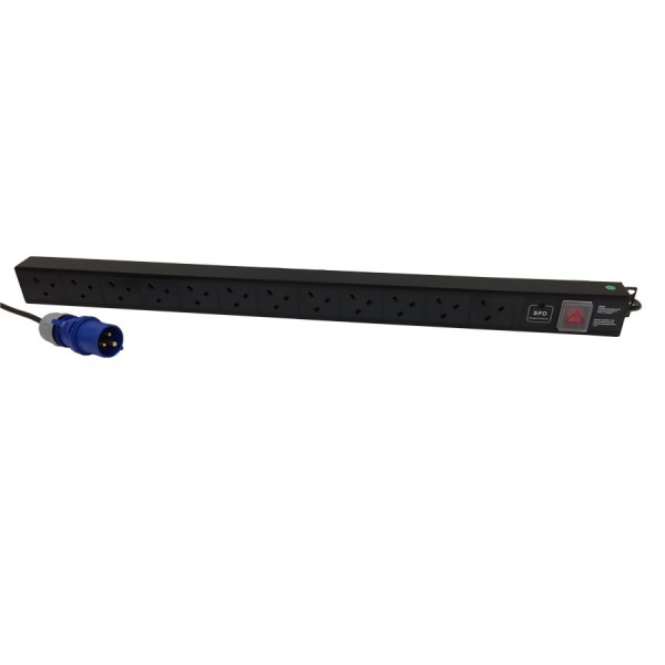 Ultima 16A BS4343 Plug (Commando) 13A UK Socket PDU