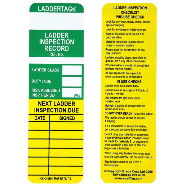 Scafftag Laddertag