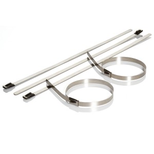 Stainless Steel Cable Tie Silver (W)4.6mm x (L)200mm Bundle Size 50mm  