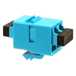 Fibre Keystone Adaptor Duplex SM/MM LC SL Aqua