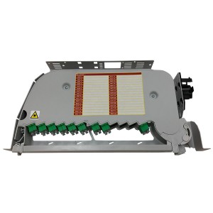 SRS3000 Distribution Sub-Rack 1:32 SM SC/APC Splitter Module Pivoting SRS1-461 Grey (H)1U x (W)19" x (D)245mm