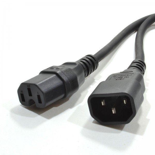 IEC C14 Male to IEC C15 Female (HOT)