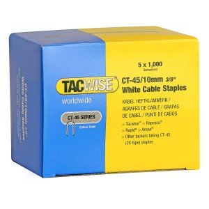 Galvanised Staples CT45 White (H)10mm (Dia)up to 4.5mm
