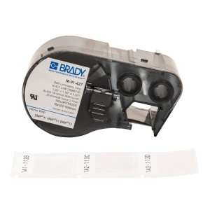 Self-laminating Cable Label BMP41/51/53 Black on White 180 Labels/Reel M-91-427 (H)38.1mm x (W)25.4mm