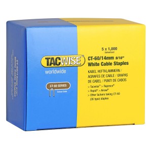 Galvanised Staples CT60 White (H)14mm (Dia)up to 6mm