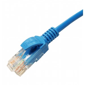 Patch Lead Cat6 U/UTP LSZH Moulded Boot Light Blue (L)3Mtr   