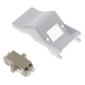 Fibre Module Duplex MM LC Euro Angled White