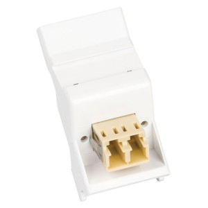 Fibre Module Duplex MM LC Euro Angled White