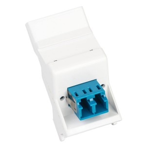 Fibre Module Duplex SM LC Euro Angled White