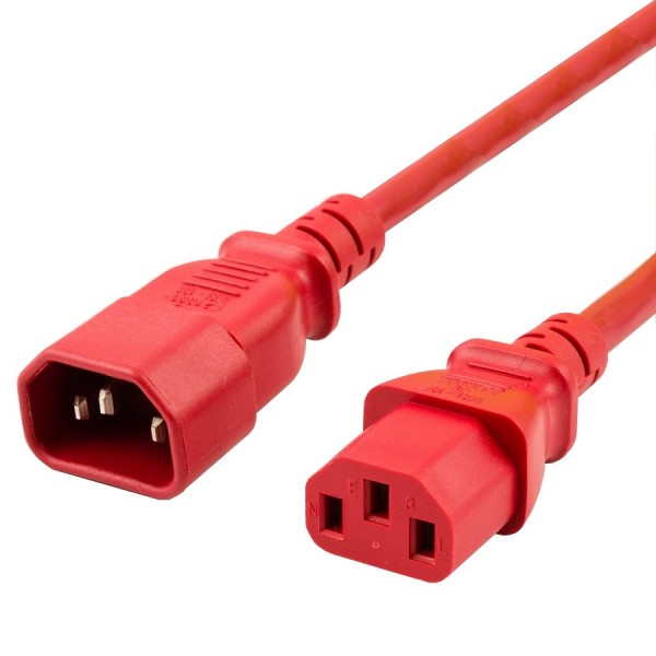 IEC C14 Male to IEC C13 Female