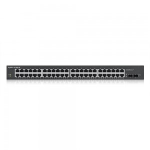 Gigabit Ethernet PoE Combo Switch Rackmount Layer 2 48 Port 170W 2x SFP GS1900-48HP