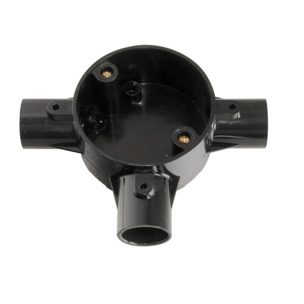 Schneider Circular Junction Boxes - 3 Way Tee
