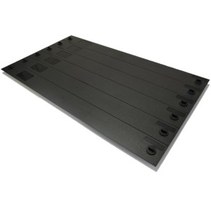 Blanking Panel (Universal) Plain ABS Black (H)6U x (W)19"