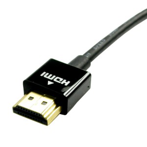 HDMI Lead Super Slim V2.0 4K UHD 60Hz 18Gbps High Speed Ethernet Gold Plated Black (L)2Mtr   