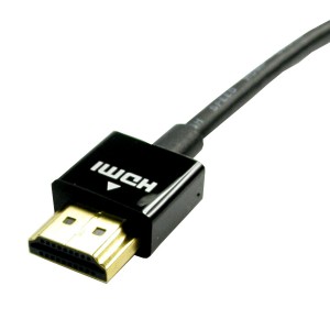 HDMI Lead Super Slim V2.0 4K UHD 60Hz 18Gbps High Speed Ethernet Gold Plated Black (L)1.5Mtr   