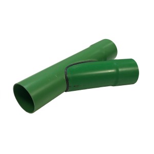 Duct Y-Branch PVC 45 Degrees Green (Dia)96.5mm