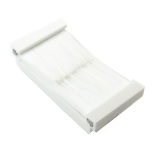 Brush Tidy Euro Module Full Brushes White (H)50mm x (W)25mm   