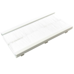 Brush Tidy Euro Module Full Brushes White (H)50mm x (W)100mm   