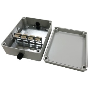 IP56 Breakout Box 16 Fibre MM LC 4x Quad Grey