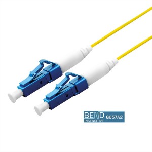 Fibre Patch Lead Simplex SM LC-LC OS2 9/125 LSZH Yellow (L)2Mtr   