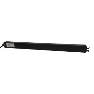 PDU 16 Way Vertical Switched C20 Plug 13A UK Socket Black (L)1095mm Cord 3Mtr
