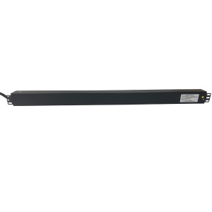 IEC Power Distribution Units 20 Way Vertical Neon Indicator 32A BS4343 Plug (Commando) 20x C13 Black (L)700mm Cord 3Mtr