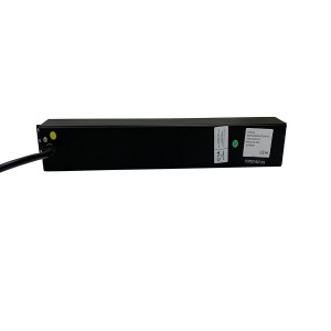 PDU 6 Way Horizontal Switched IEC 320 C14 Plug 13A UK Socket Black (L)490mm Cord 5Mtr