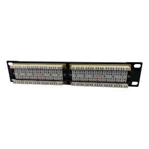 Minipatch 10 Patch Panel Cat5e 12Ports Unshielded Rear Punch Black (H)1U x (W)10"
