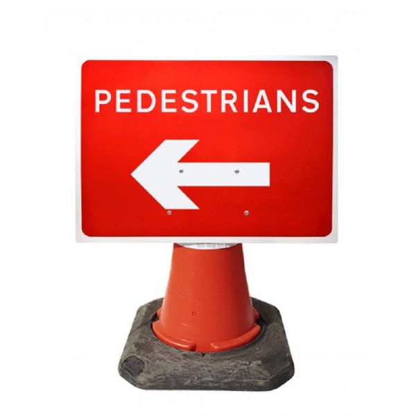 Road Cone Mounted Signs