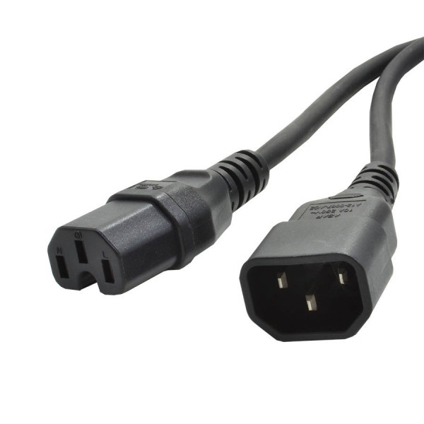 IEC C14 Male to IEC C15 Female (HOT)