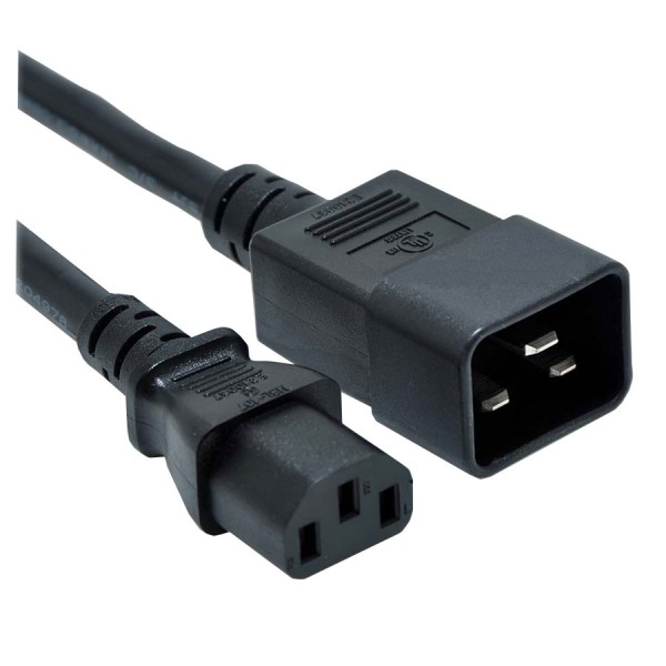 IEC C20 Male to IEC C13 Female