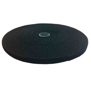 Hook & Loop Tape Cut To Length Black (W)20mm x (L)25Mtr   
