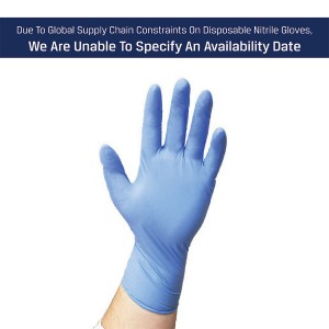 Nitrile Gloves Powder Free Single Use Blue Size XL  