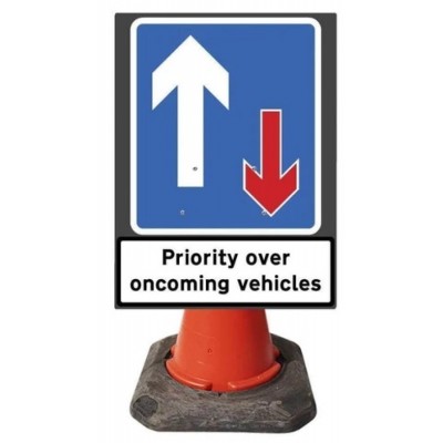 Road Cone Mounted Signs