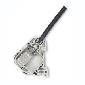 Industry Module DIN Rail Mount Cat7A Snap-In EVO Grey