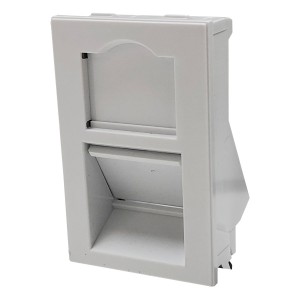 Angled Shutter (Flat Front) LJ6C Keystone White For Use In POD Boxes
