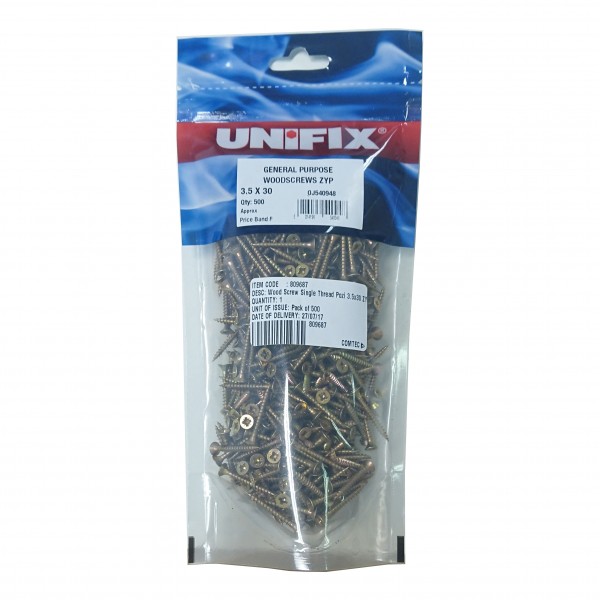 Unifix Countersunk General Purpose Screw
