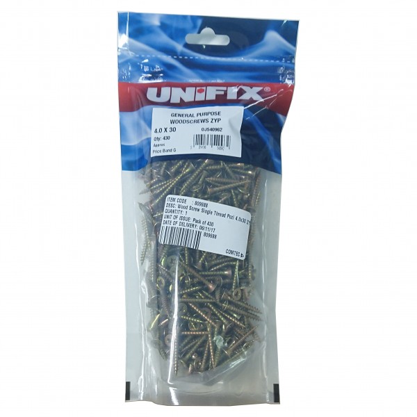 Unifix Countersunk General Purpose Screw