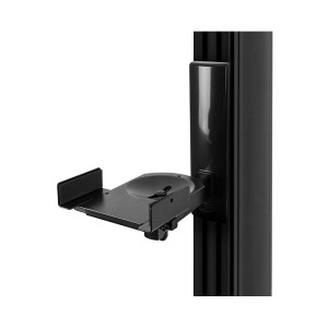 Loudspeaker Wall Mount BT77 Tilt & Swivel Side-Clamping 25kg +/-10 Degrees 360 Degrees Black