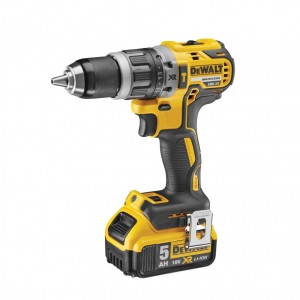 XR Brushless Compact Hammer Drill Driver DCD796P2-GB 18V 2 x 5.0Ah