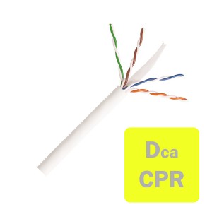 Solid GigaSPEED XL 3071E Cat6 U/UTP LSZH 4 Pair Dca-s2,d2,a1 White (L)305Mtr (Dia)5.92mm
